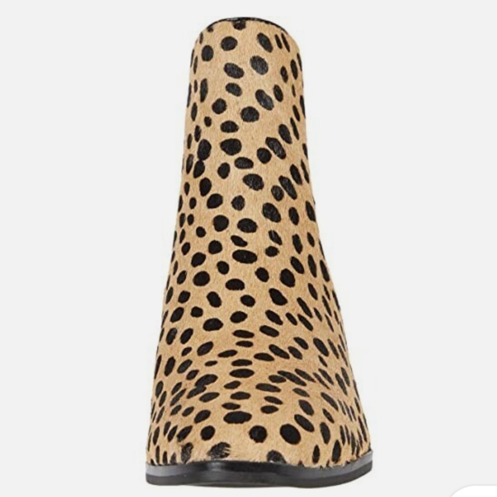 Anne Klein Leopard Genuine Calf Hair Chelsea Boots